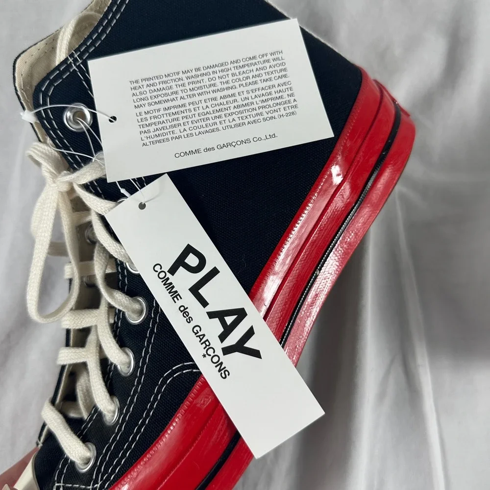 Converse CDG Chuck Taylor All Star 70 Hi Comme des Gracons Play A01793C 7/9